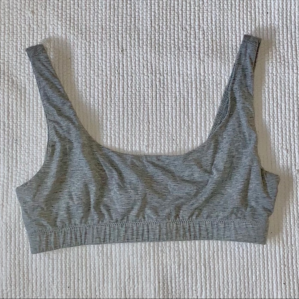 everlane tank bra, gray, sz m